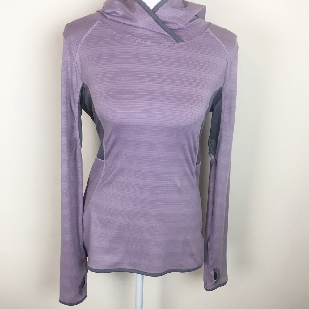 Mondetta Purple and Gray Athletic top with Hood